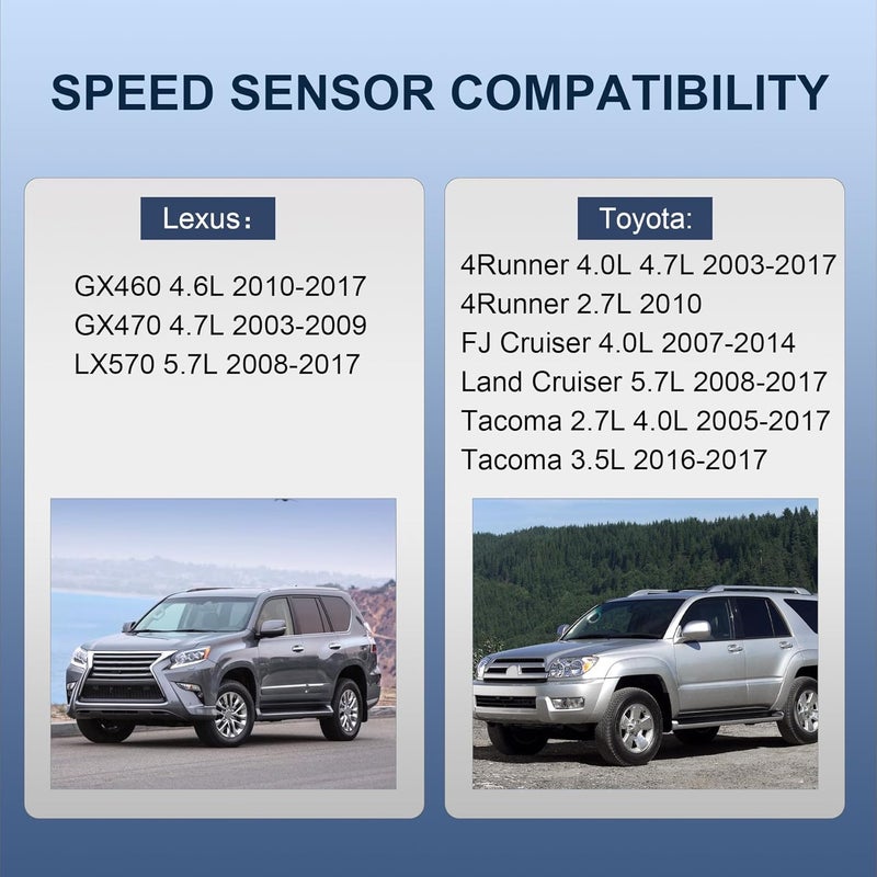 LDMINDA 89542-04020 ABS Wheel Speed Sensor 2 pcs Replacement for Toyota Tacoma 05-20, for 4Runner 03-20, for FJ Cruiser 07-14, for Land Cruiser 08-20, for Lexus 03-12 - Image 3